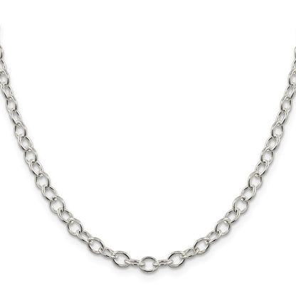 Sterling Silver 5.3mm Oval Cable Chain