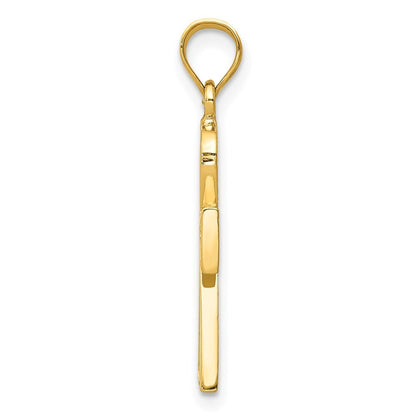 14k Yellow Gold Ankh Cross Charm