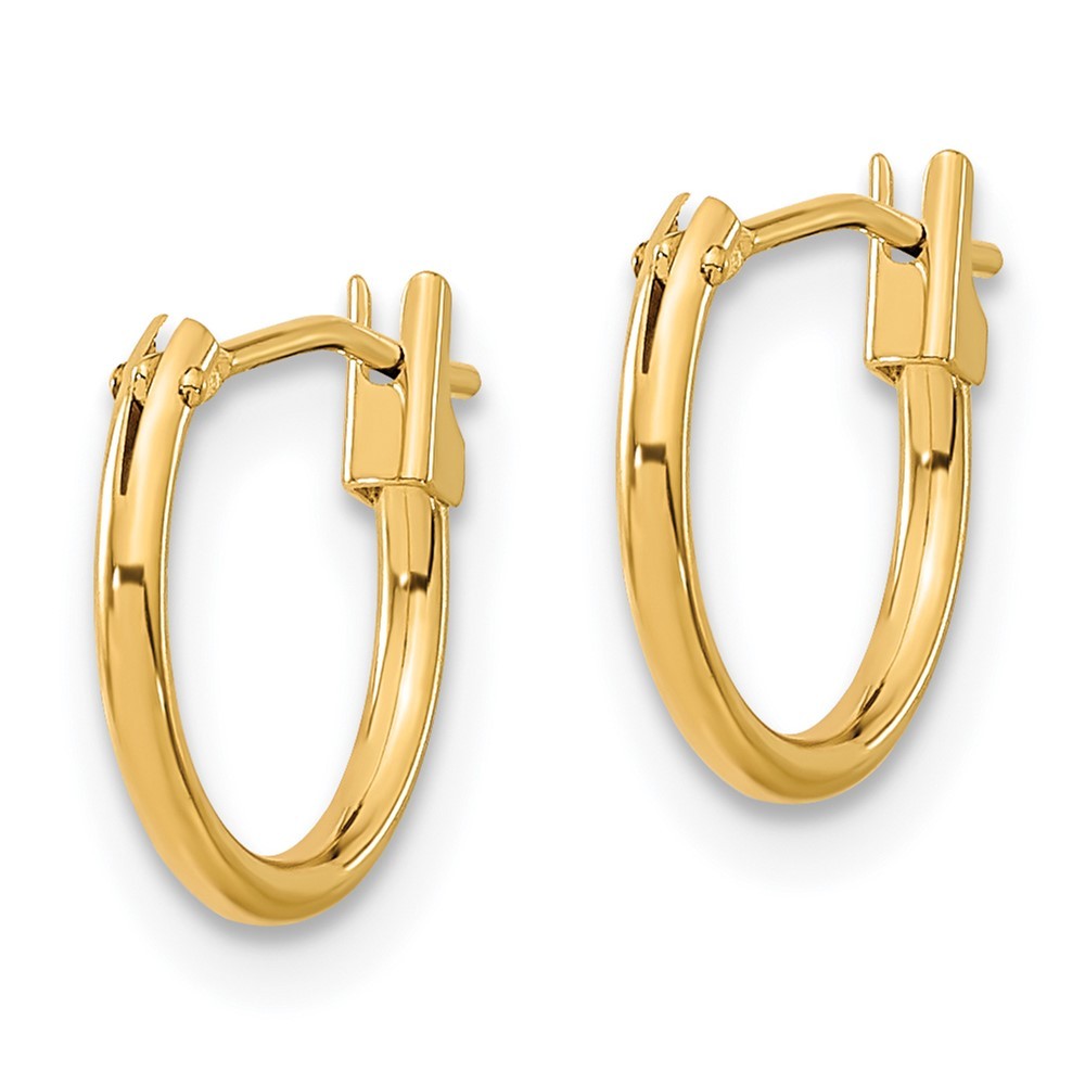 14k Yellow Gold Hoop Earrings
