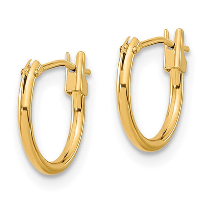 14k Yellow Gold Hoop Earrings