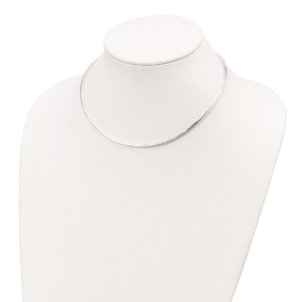 Sterling Silver 3.25mm w/2in. Ext Cubetto Chain Necklace