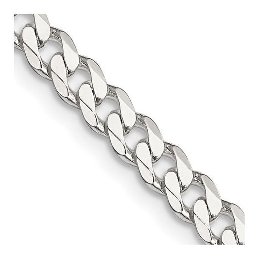 Sterling Silver 4.5mm Curb Chain Necklace