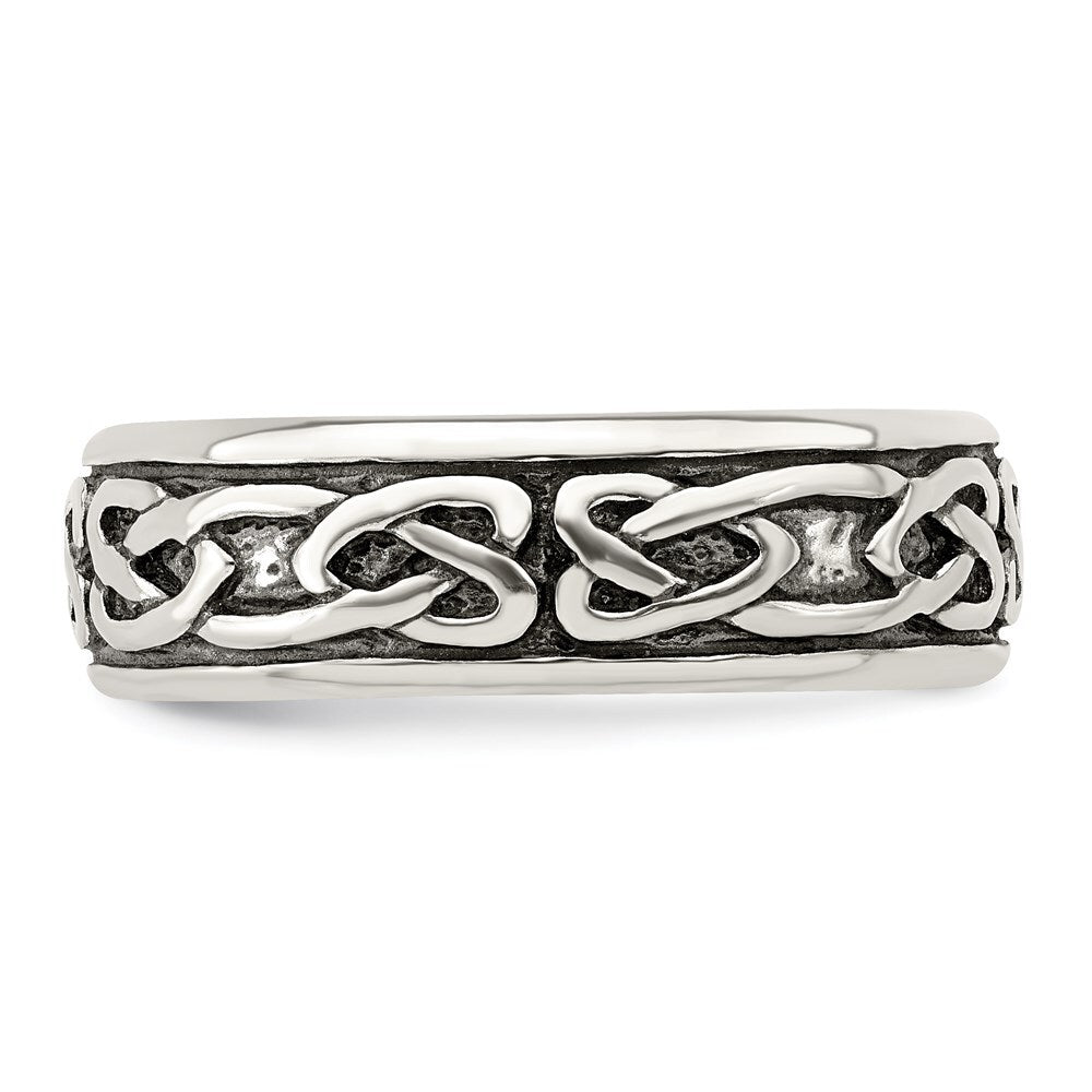 Sterling Silver Design Ring Size 10