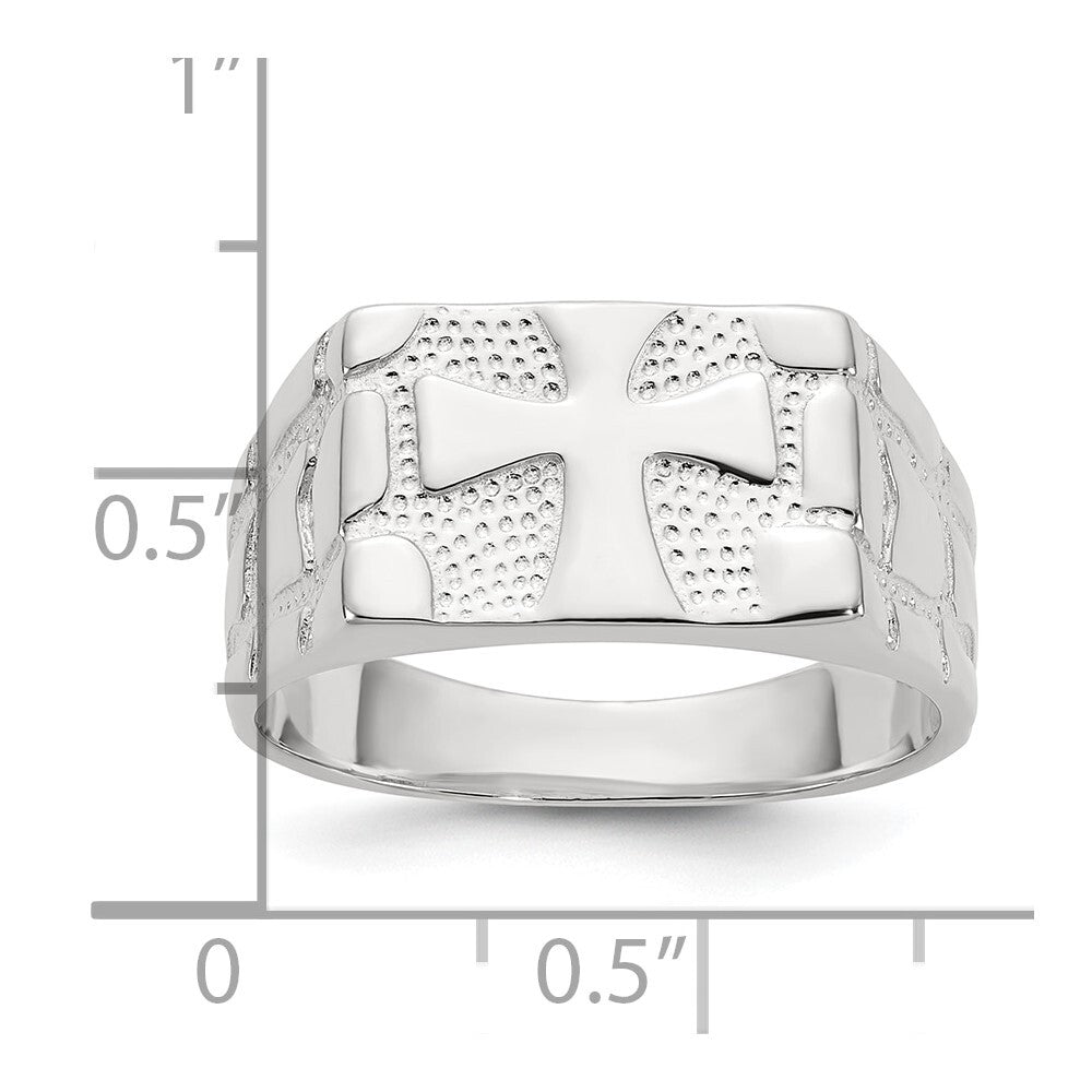 Sterling Silver Nugget Ring Size 9
