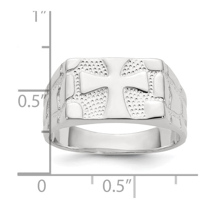 Sterling Silver Nugget Ring Size 9
