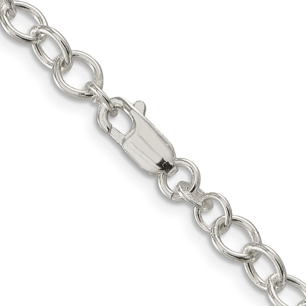 Sterling Silver 5.3mm Oval Cable Chain Necklace