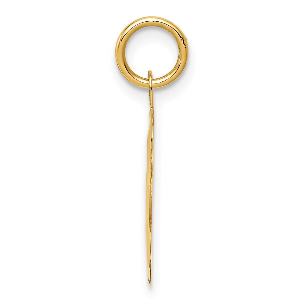 14k Yellow Gold SPECIAL DAUGHTER Charm Pendant for Women