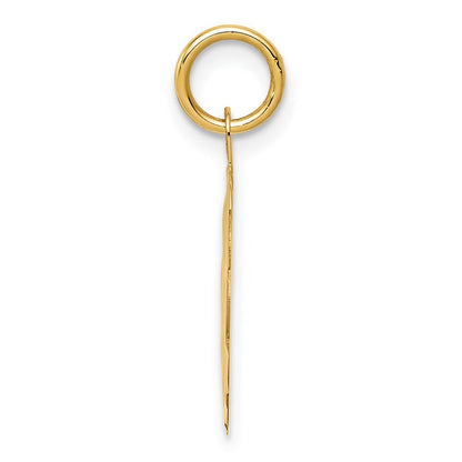 14k Yellow Gold SPECIAL DAUGHTER Charm Pendant for Women
