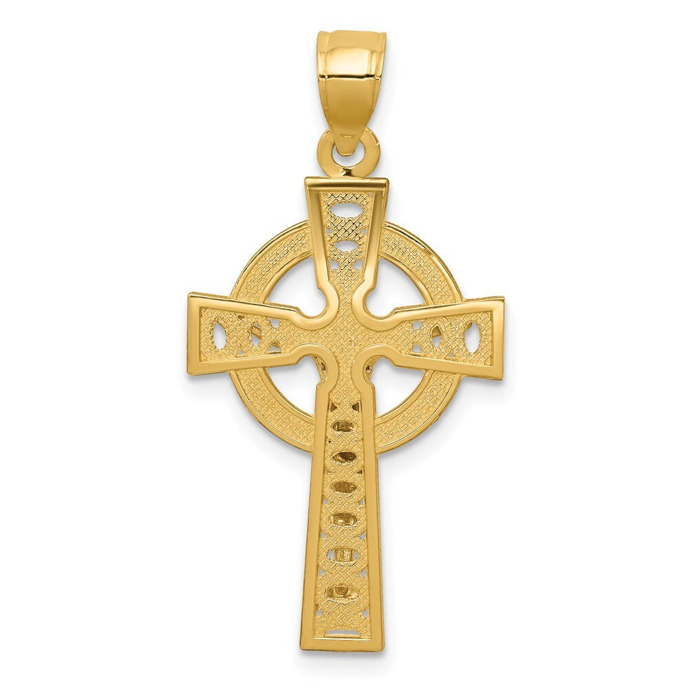 14k Two-tone Gold Iona Crucifix Pendant for Women