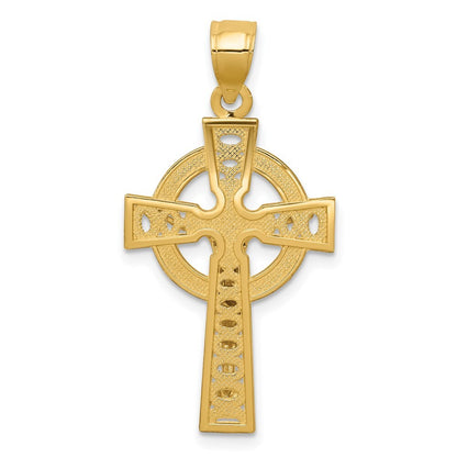 14k Two-tone Gold Iona Crucifix Pendant for Women