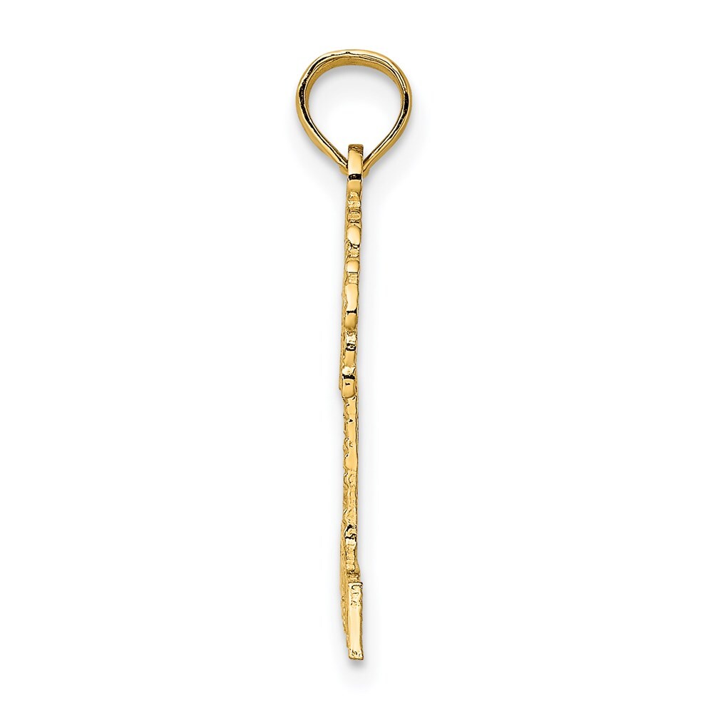 14k Yellow Gold FLORIDA Palm Tree Charm Pendant for Women