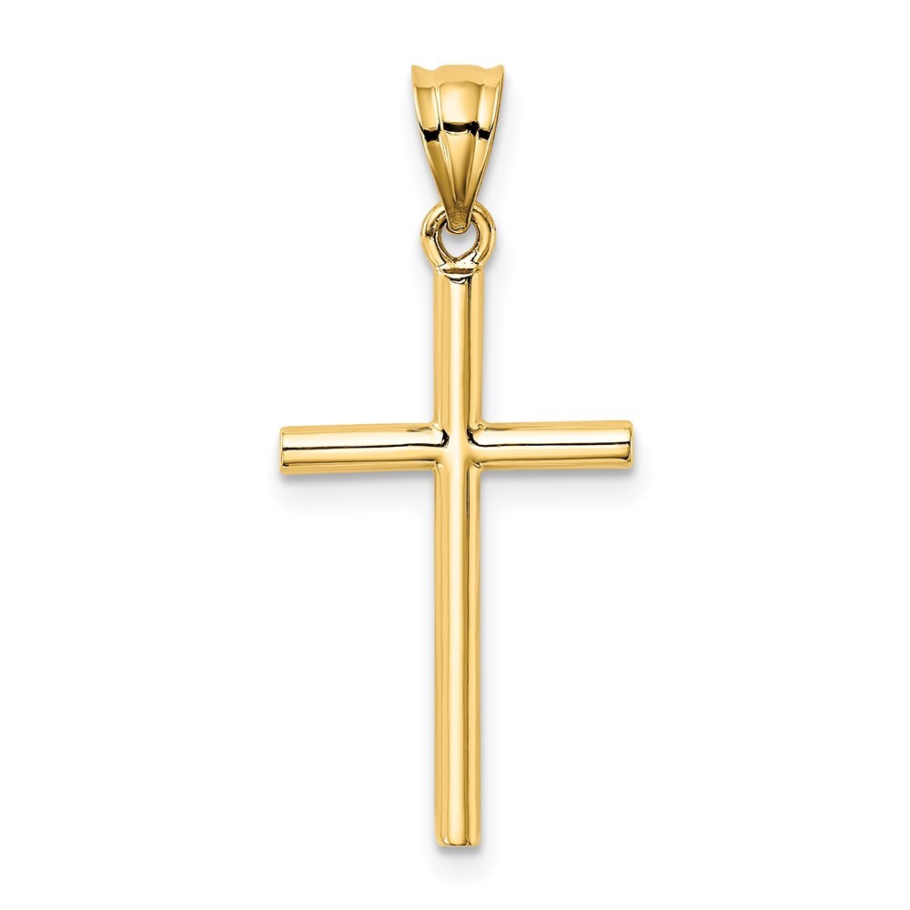 14k Yellow Gold Cross Pendant for Women