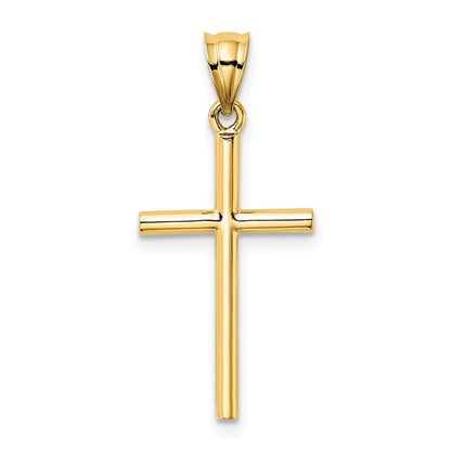 14k Yellow Gold Cross Pendant for Women