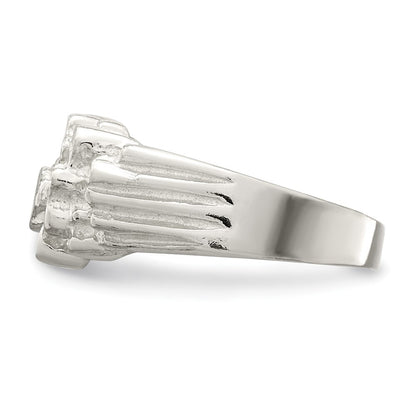 Sterling Silver Men's Nugget Ring Size 10