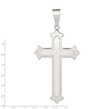 Sterling Silver Polished Cross Pendant Holiday Gift for Women