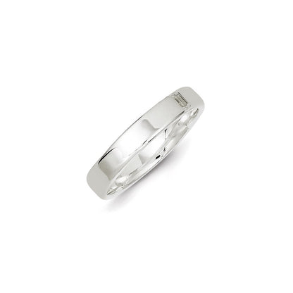 Sterling Silver 4mm Lightweight Flat Size 5 Band Ring