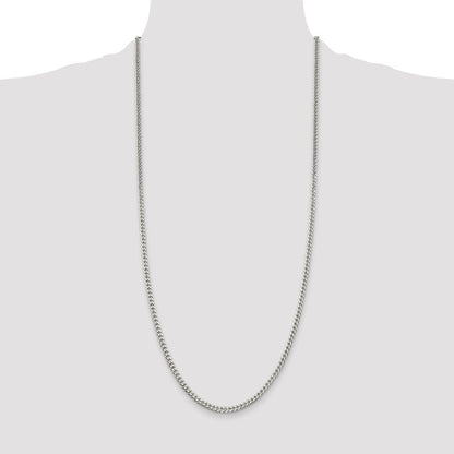 Sterling Silver Polished 3.15mm Curb Chain
