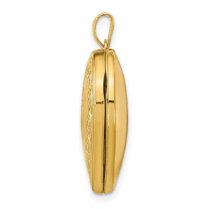 14k Yellow Gold Heart Locket