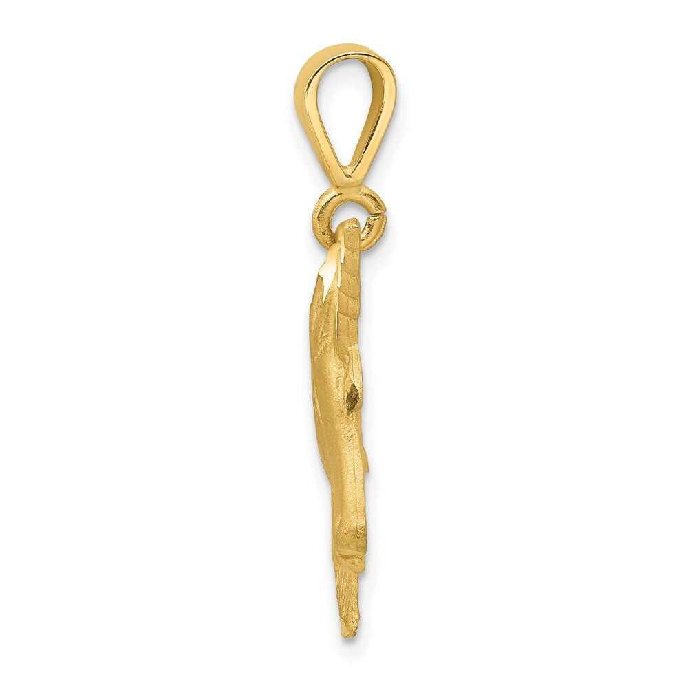 14k Yellow Gold Unicorn Head Charm
