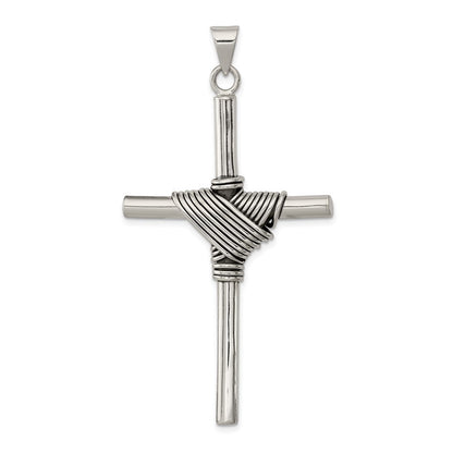 Sterling Silver Antiqued Cross Pendant Holiday Gift for Women