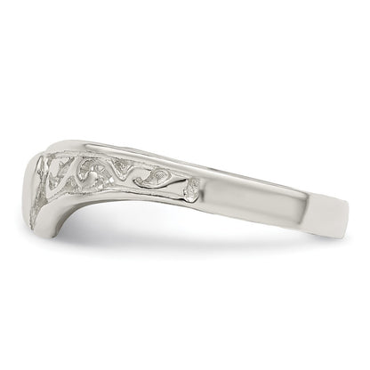 Sterling Silver Heart Ring Size 8