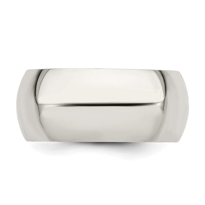 Sterling Silver 9mm Comfort Fit Size 13 Band