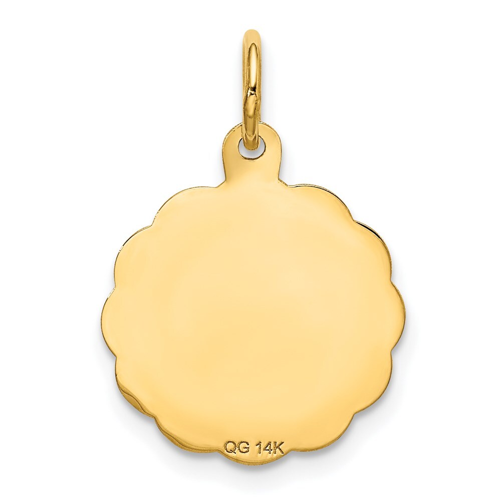 14k Yellow Gold Happy 20th ANNIVERSARY Charm Pendant