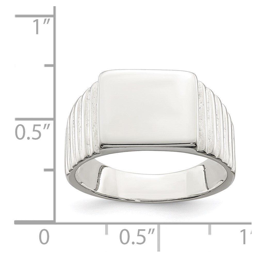 Sterling Silver Signet Ring Size 8