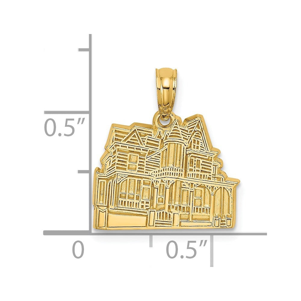 14k Yellow Gold DR. HENRY HUNT HOUSE - CAPE MAY, NJ Charm