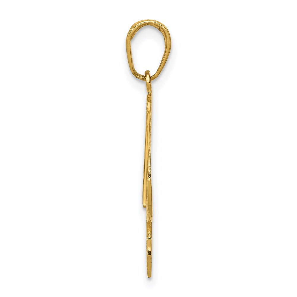 14k Yellow Gold Pelican Pendant for Women