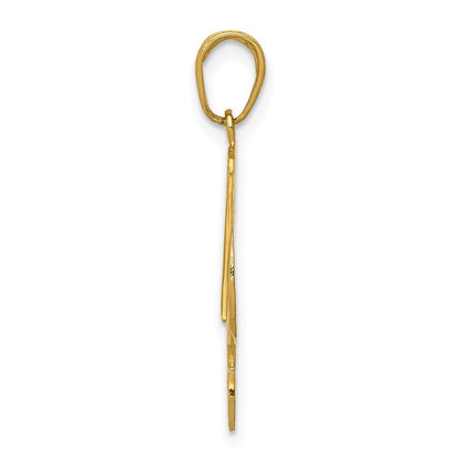 14k Yellow Gold Pelican Pendant for Women