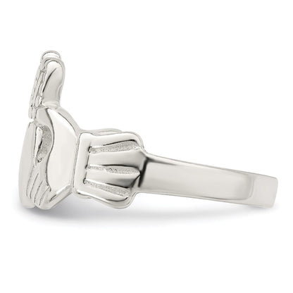 Sterling Silver Claddagh Ring Size 6