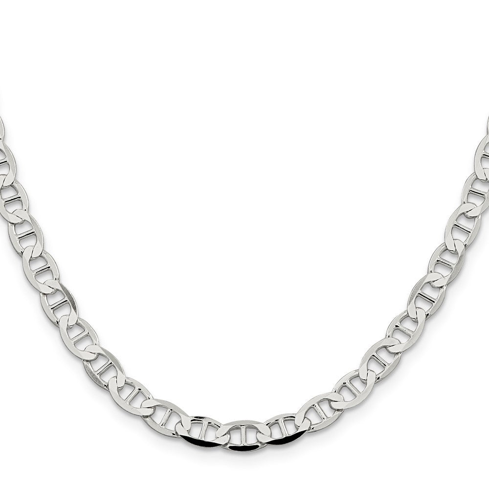 Sterling Silver 5.7mm Flat Anchor Chain Necklace