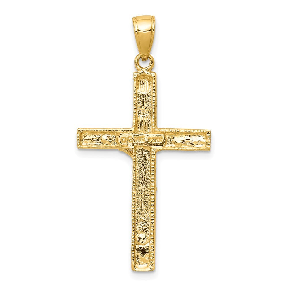 14k Yellow Gold Crucifix Pendant