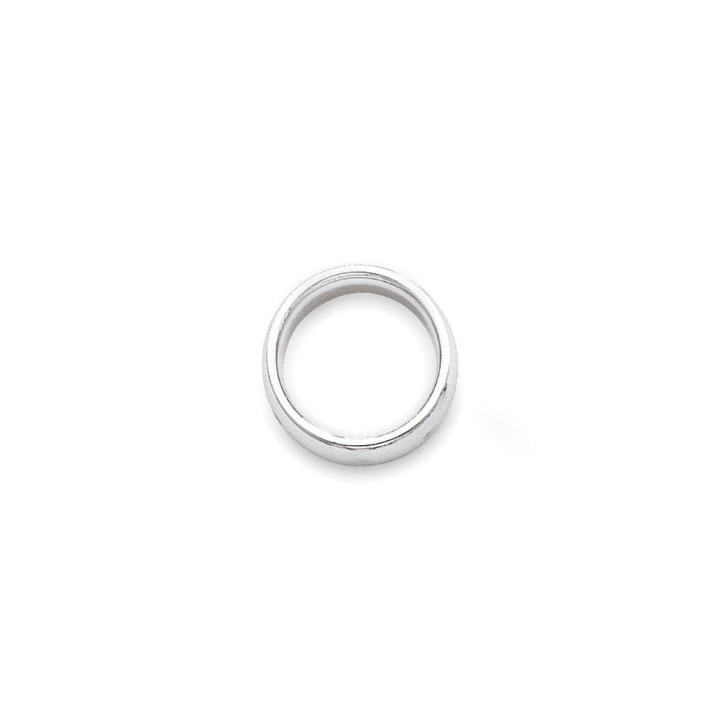 14k White Gold 3mm Standard Weight Comfort Fit Wedding Band Ring Size 6.5
