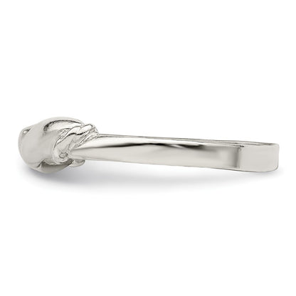 Sterling Silver Swirl Ring Size 7