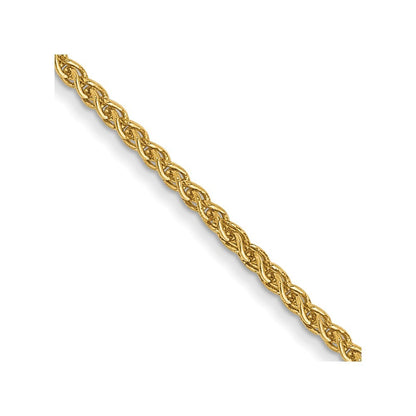14k Yellow Gold 22 inch 1.05mm Spiga Chain Necklace