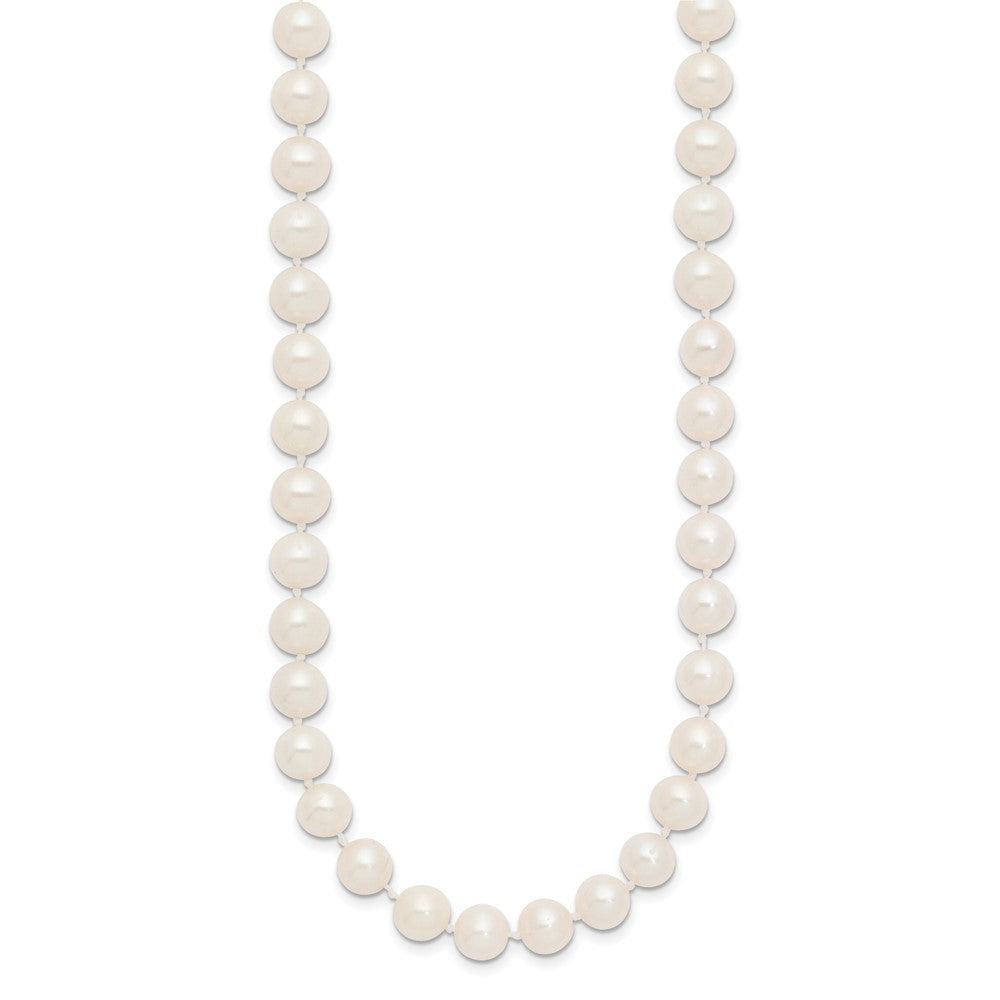 14k Yellow Gold 7-8mm White Freshwater Cultured Pearl 16 inch Necklace