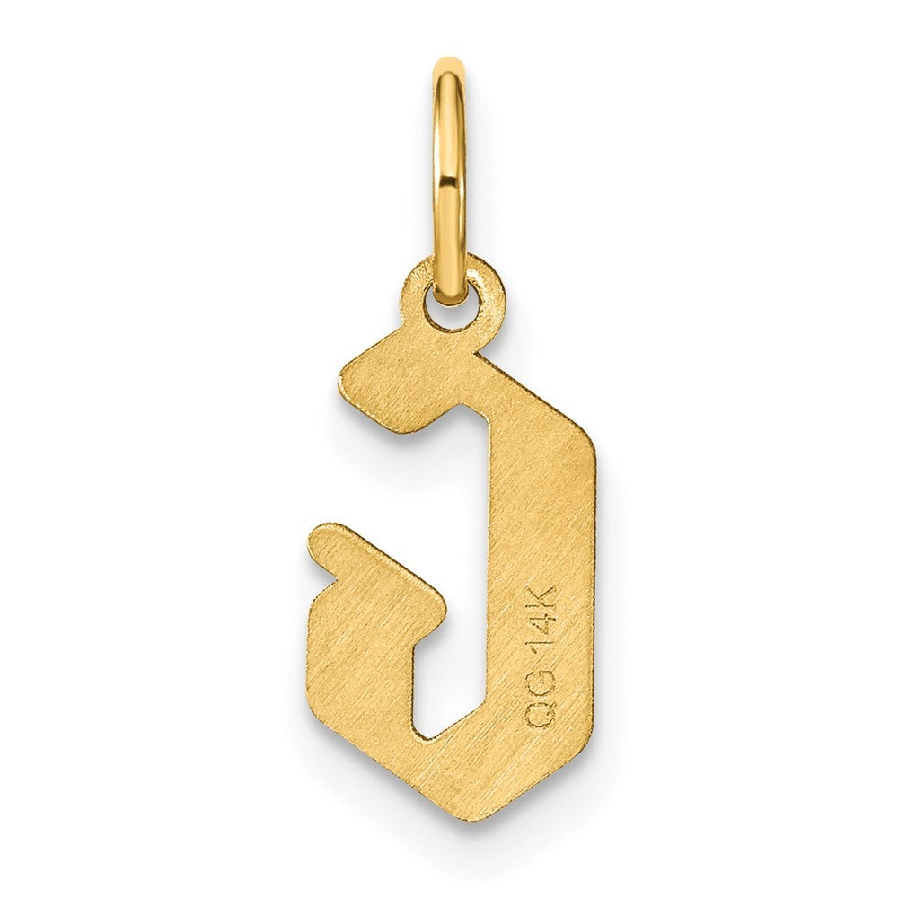 14k Yellow Gold Letter G Initial Pendant