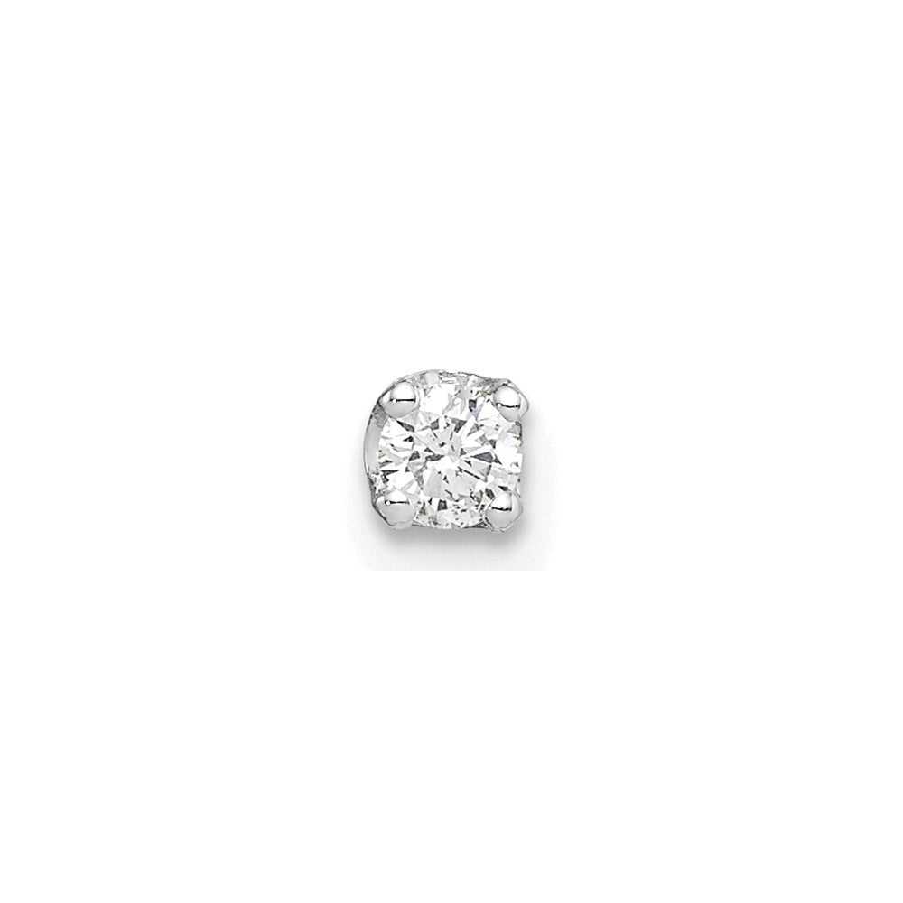 14k White Gold AA Quality Complete Diamond Earring Gift for Women
