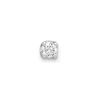 14k White Gold AA Quality Complete Diamond Earring Gift for Women