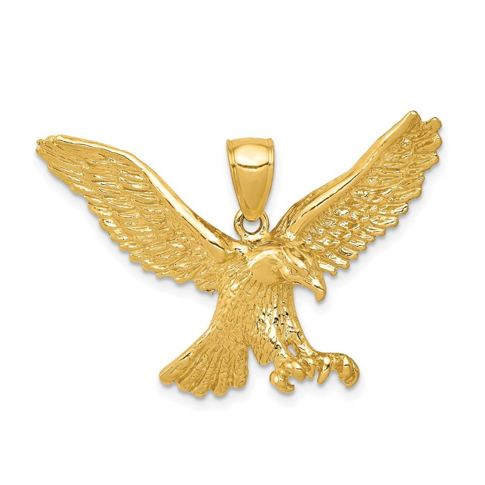 14k Yellow Gold Eagle Pendant