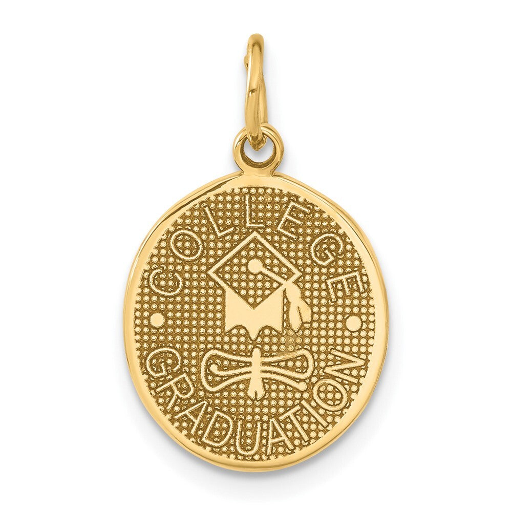 14k Yellow Gold COLLEGE GRADUATION Charm Pendant for Women