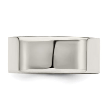 Sterling Silver 8mm Lightweight Flat Size 8 Band Ring