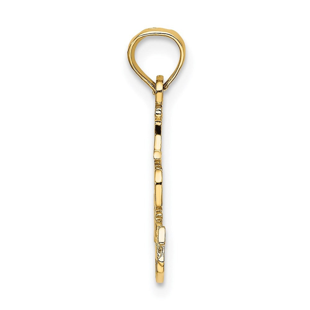 14k Yellow Gold I DO NAILS Charm