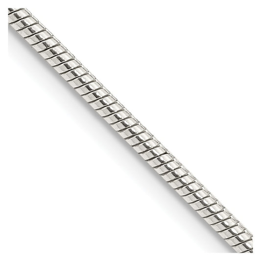 Sterling Silver 2mm Snake Chain Necklace