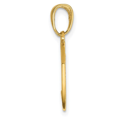 14k Yellow Gold BIG SISTER-LITTLE SISTER Break-apart Charm Pendant
