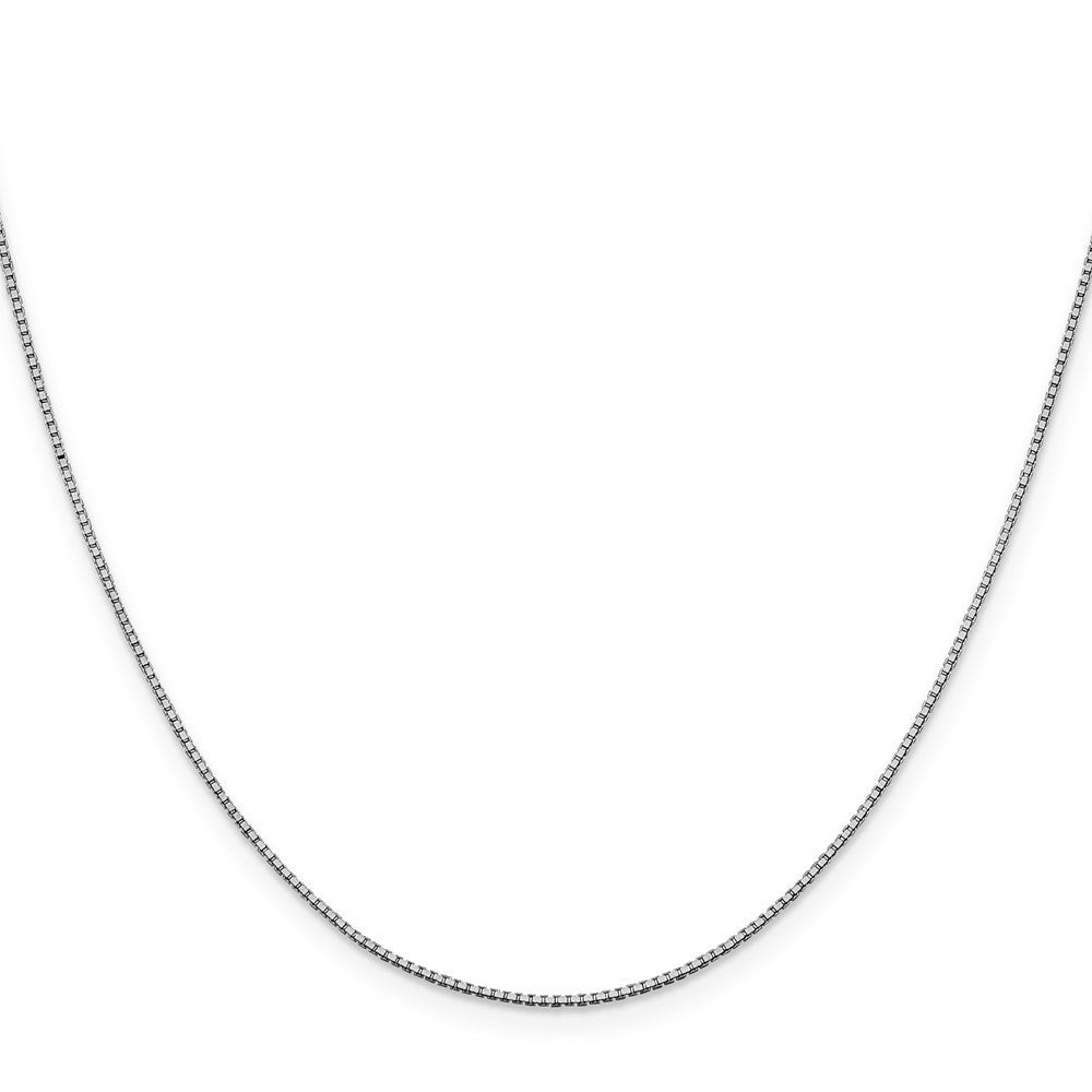14K White Gold 20 inch .95mm Box Chain Necklace