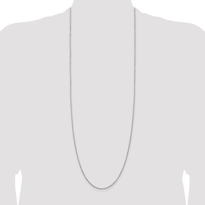 Sterling Silver 1.35mm 8 Sided Diamond-cut Box Chain