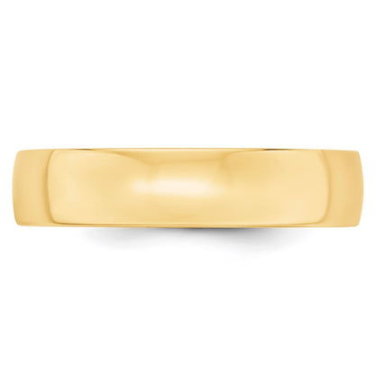 14K Yellow Gold Yellow Gold 5mm Lightweight Comfort Fit Wedding Band Size 7